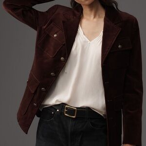 PAIGE Reign Blazer in Aubergine